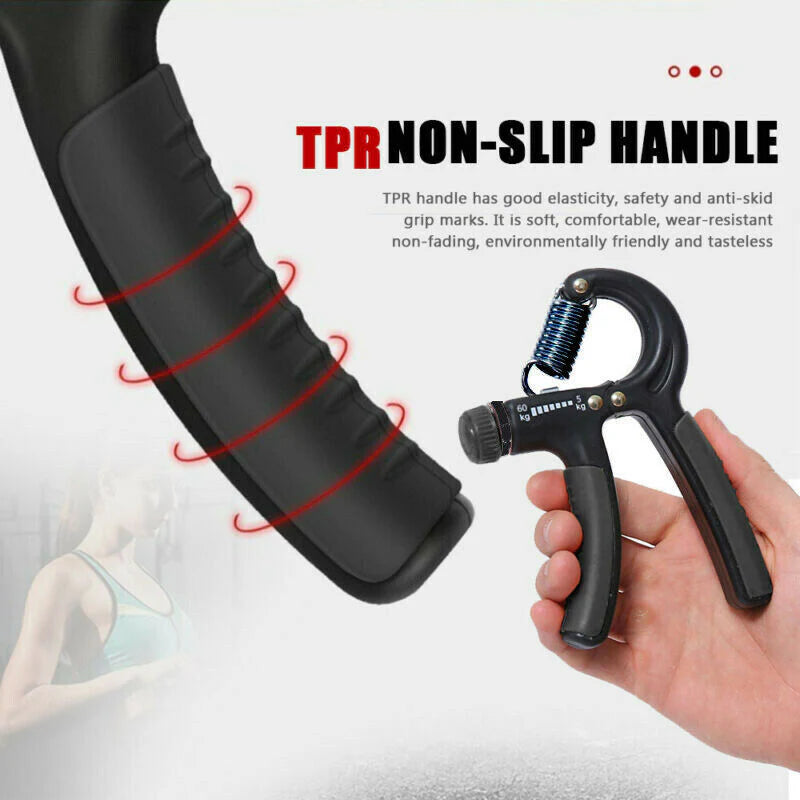 Adjustable Hand Grip Strength Trainer - Enhance Grip Strength and Wrist Power for Fitness and Rehabilitation