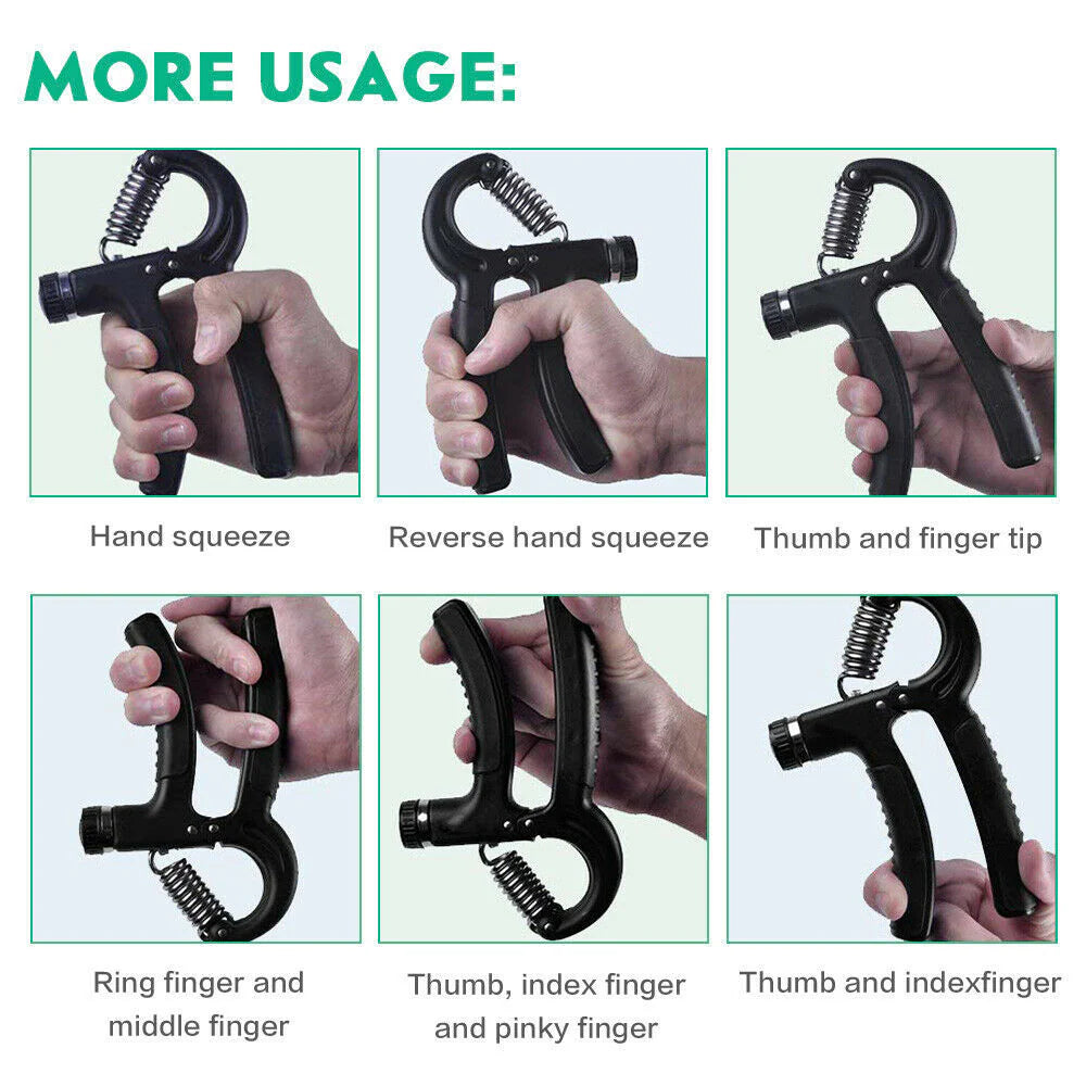 Adjustable Hand Grip Strength Trainer - Enhance Grip Strength and Wrist Power for Fitness and Rehabilitation