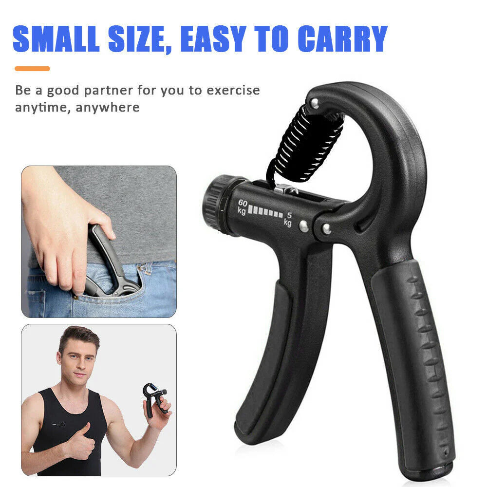 Adjustable Hand Grip Strength Trainer - Enhance Grip Strength and Wrist Power for Fitness and Rehabilitation